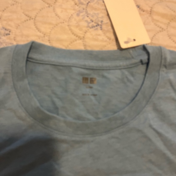 Uniqlo Men's Supima Cotton Tee - Light Purple - Picture 3 of 6